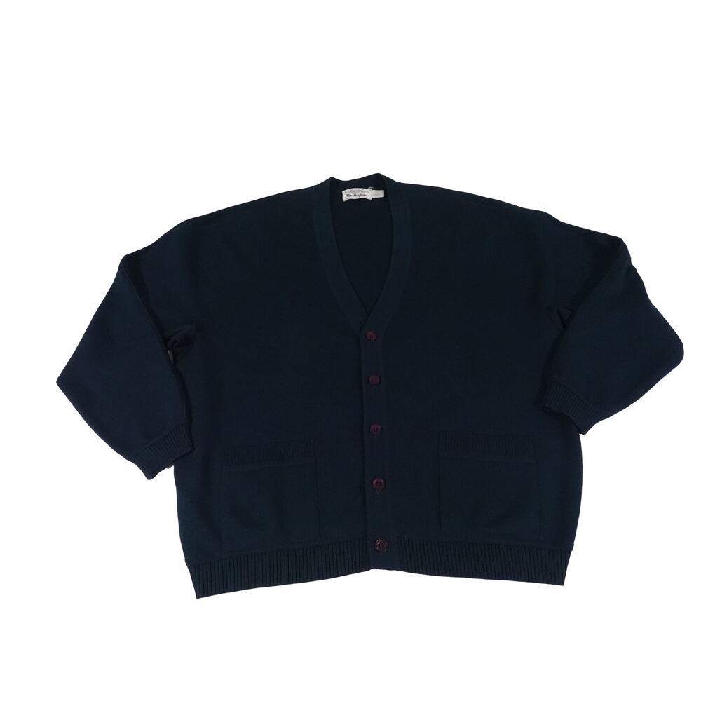 St Croix Knits Mac Hugh Wool Mr Rogers Cardigan Sweater Made in USA Men's Large
